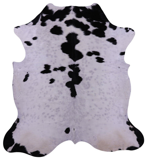 Black & White Natural Cowhide Rug - Large 7'0