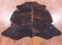 Thumbnail for Dark Brindle Natural Cowhide Rug - Large 6'9