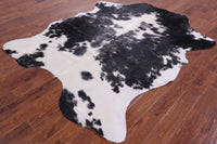 Thumbnail for Black & White Natural Cowhide Rug - X-Large 7'7