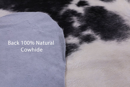 Black & White Natural Cowhide Rug - X-Large 7'7