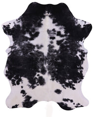 Thumbnail for Black & White Natural Cowhide Rug - X-Large 7'7