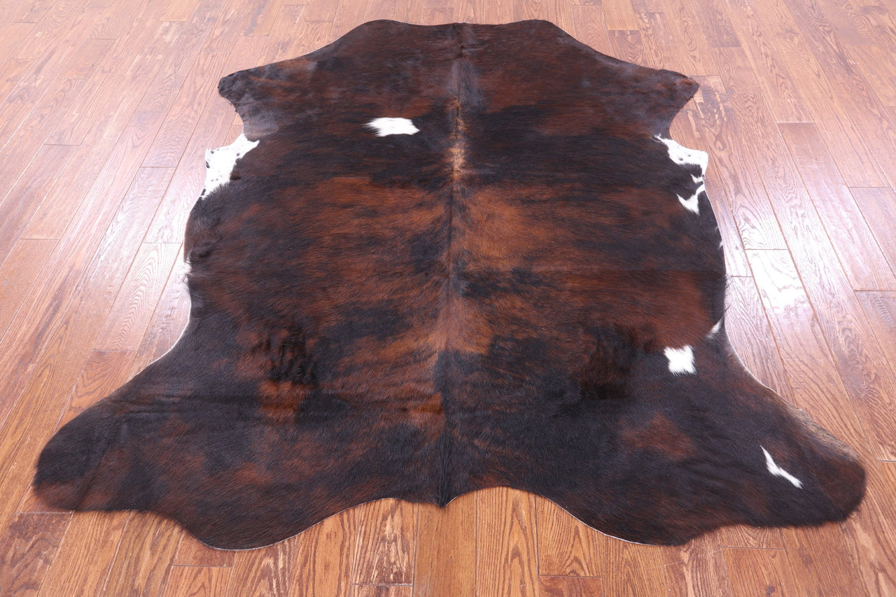 Tricolor Natural Cowhide Rug - X-Large 7'1"H x 6'2"W