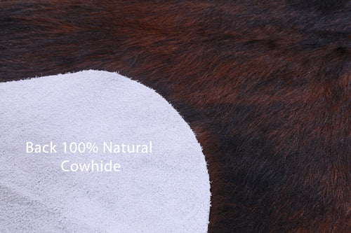 Tricolor Natural Cowhide Rug - X-Large 7'1