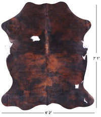 Thumbnail for Tricolor Natural Cowhide Rug - X-Large 7'1