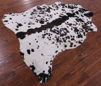 Thumbnail for Salt & Pepper Natural Brown Cowhide Rug - Large 6'8