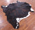 Dark Brindle Natural Cowhide Rug - Large 6'8"H x 6'6"W