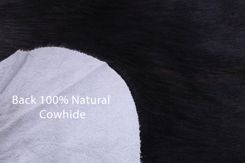 Dark Brindle Natural Cowhide Rug - Large 6'8
