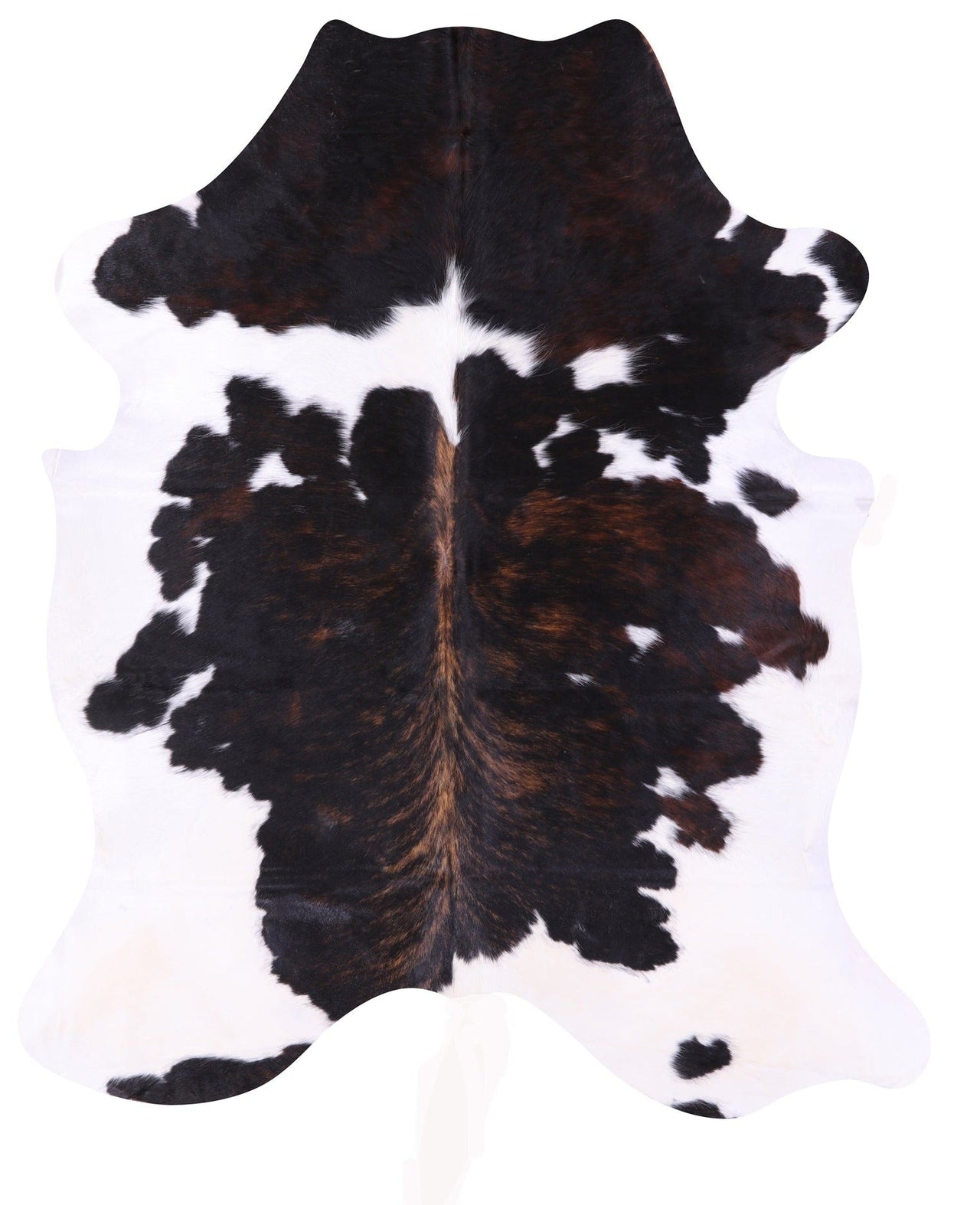 Dark Brindle Natural Cowhide Rug - X-Large 7'6"H x 6'3"W