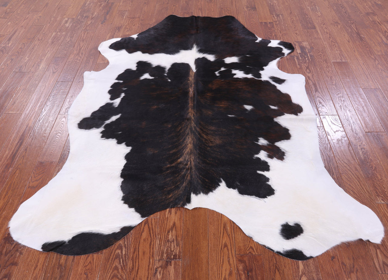 Dark Brindle Natural Cowhide Rug - X-Large 7'6"H x 6'3"W