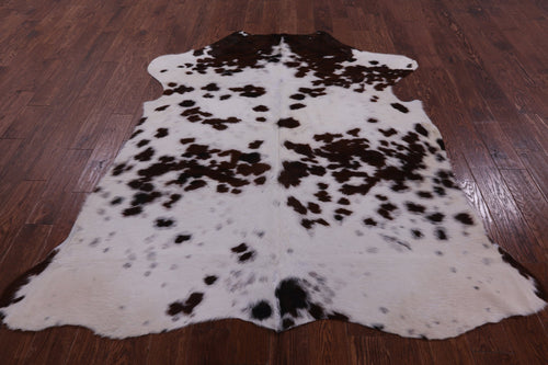 Brown & White Natural Cowhide Rug - X-Large 7'1