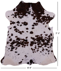 Thumbnail for Brown & White Natural Cowhide Rug - X-Large 7'1