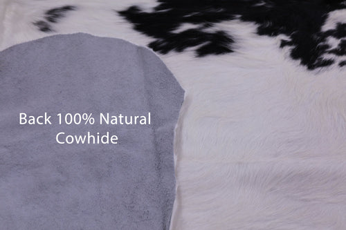 Black & White Natural Cowhide Rug - X-Large 7'1