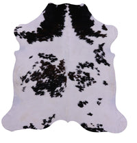 Thumbnail for Black & White Natural Cowhide Rug - X-Large 7'1