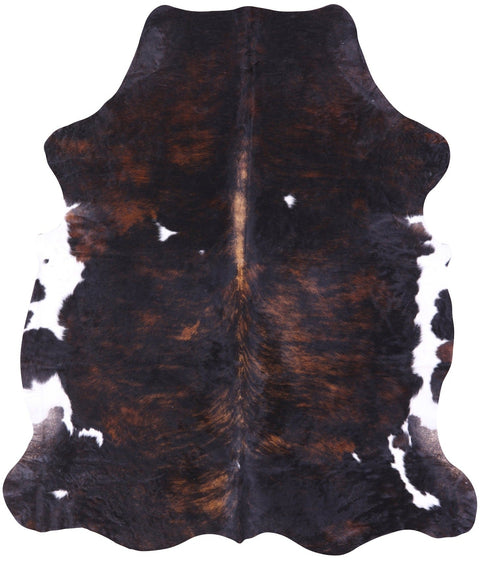 Dark Brindle Natural Cowhide Rug - X-Large 7'4