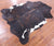 Dark Brindle Natural Cowhide Rug - X-Large 7'4"H x 6'4"W