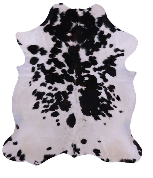 Black & White Natural Cowhide Rug - X-Large 7'10