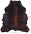 Dark Brindle Natural Cowhide Rug - Medium 6'2"H x 5'7"W