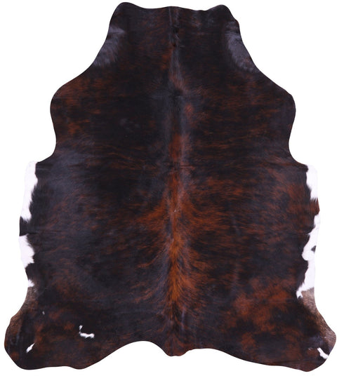 Dark Brindle Natural Cowhide Rug - Medium 6'2