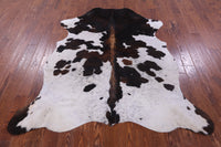 Thumbnail for Tricolor Natural Cowhide Rug - Large 6'6