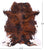 Brindle Natural Cowhide Rug - Large 6'5"H x 5'10"W