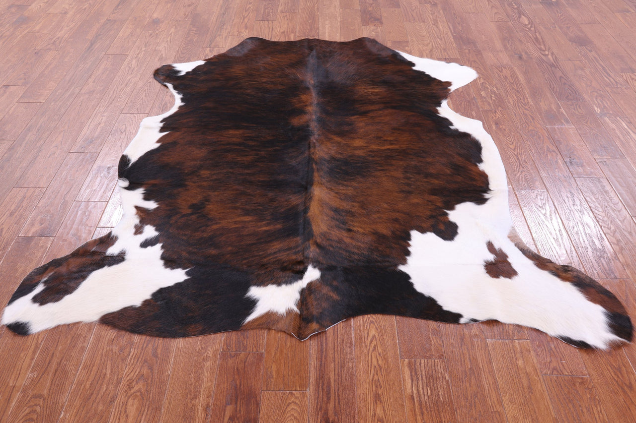 Brindle Natural Cowhide Rug - Medium 6'0"H x 6'2"W