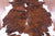 Brown & White Natural Cowhide Rug - Large 6'11"H x 6'0"W