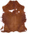 Brown & White Natural Cowhide Rug - Large 6'6"H x 5'6"W