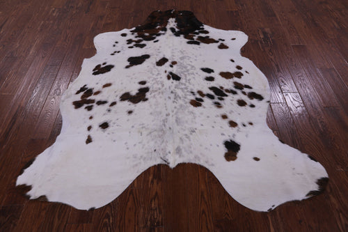 Salt & Pepper Natural Brown Cowhide Rug - X-Large 7'0