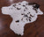 Salt & Pepper Natural Brown Cowhide Rug - X-Large 7'0"H x 6'0"W