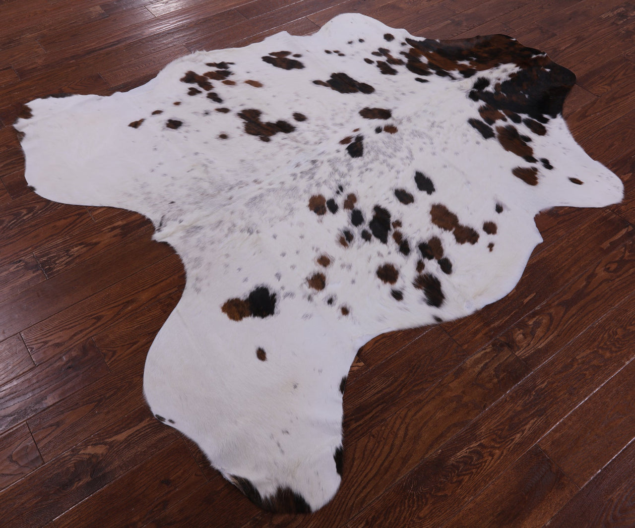 Salt & Pepper Natural Brown Cowhide Rug - X-Large 7'0"H x 6'0"W