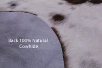 Thumbnail for Salt & Pepper Natural Brown Cowhide Rug - X-Large 7'0