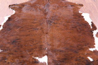 Thumbnail for Brown & White Natural Cowhide Rug - Large 6'4