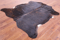 Thumbnail for Dark Brindle Natural Cowhide Rug - Large 6'5