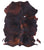 Dark Brindle Natural Cowhide Rug - Large 6'6"H x 5'6"W