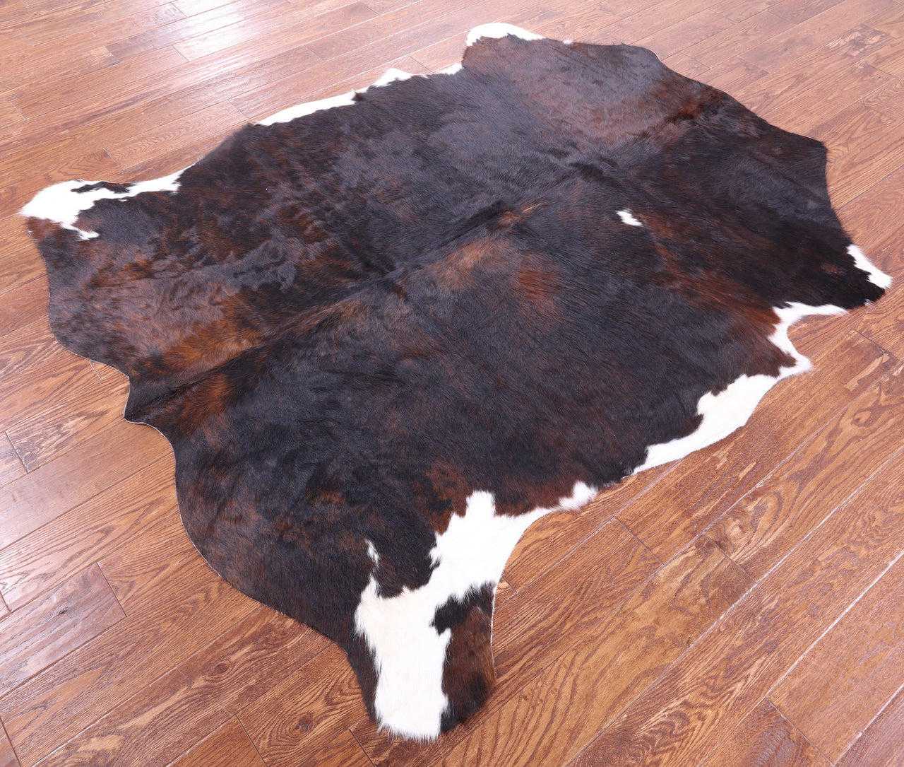 Dark Brindle Natural Cowhide Rug - Large 6'6"H x 5'6"W