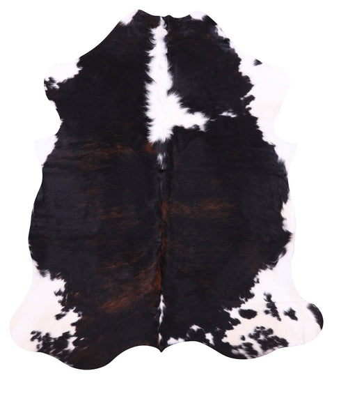 Black & White Natural Cowhide Rug - Large 6'6