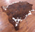 Brindle Natural Cowhide Rug - Large 6'7"H x 6'2"W