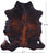 Dark Brindle Natural Cowhide Rug - Large 6'11"H x 6'1"W