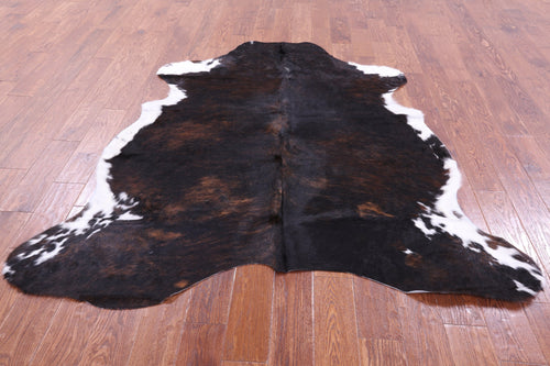 Dark Brindle Natural Cowhide Rug - Large 6'7