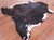 Dark Brindle Natural Cowhide Rug - Large 6'7"H x 5'9"W