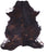 Dark Brindle Natural Cowhide Rug - Large 6'7"H x 5'9"W