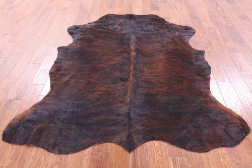 Brindle Natural Cowhide Rug - Large 6'6