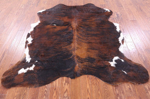 Brindle Natural Cowhide Rug - Large 6'7