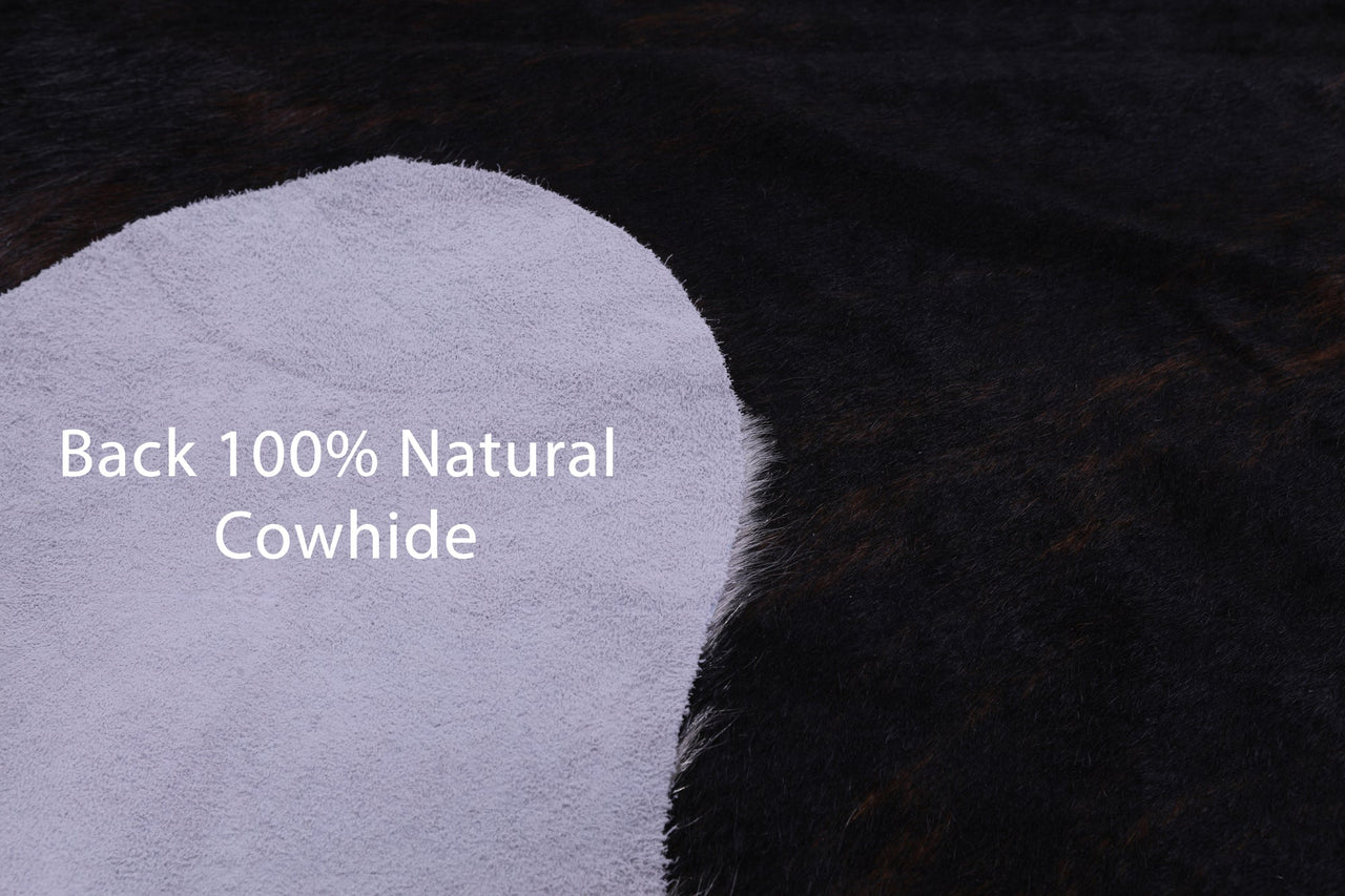 Tricolor Natural Cowhide Rug - X-Large 7'6"H x 5'9"W