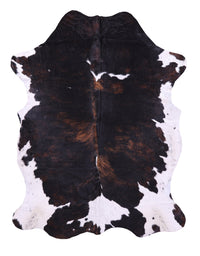 Thumbnail for Tricolor Natural Cowhide Rug - X-Large 7'6