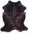Dark Brindle Natural Cowhide Rug - X-Large 7'10"H x 7'0"W