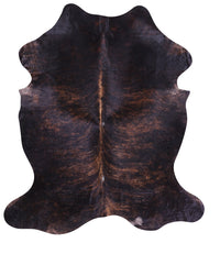 Thumbnail for Dark Brindle Natural Cowhide Rug - X-Large 7'10
