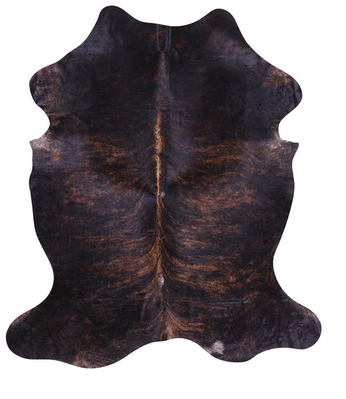 Dark Brindle Natural Cowhide Rug - X-Large 7'10