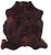 Dark Brindle Natural Cowhide Rug - X-Large 7'3"H x 6'11"W