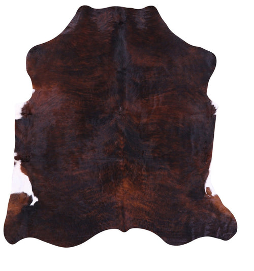 Dark Brindle Natural Cowhide Rug - X-Large 7'3